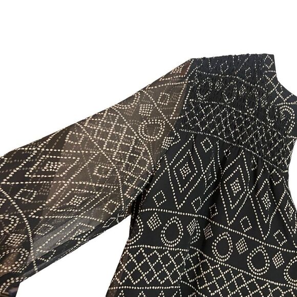 Madewell patterned long sleeve shift dress. Size small - Picture 7 of 9